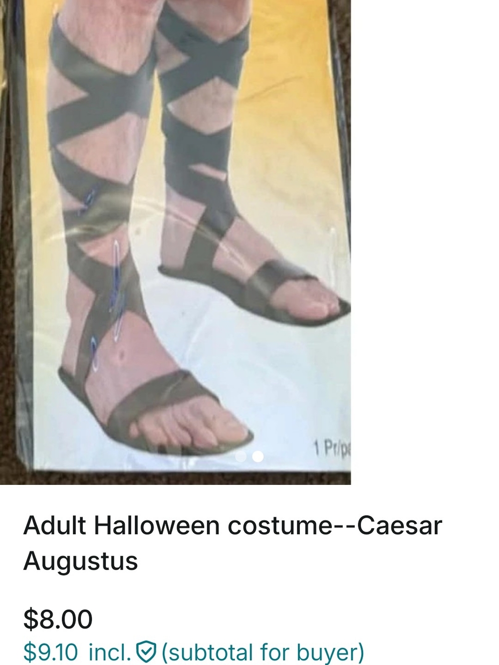 Caesar Gladiator Sandal Leg Wraps - Black